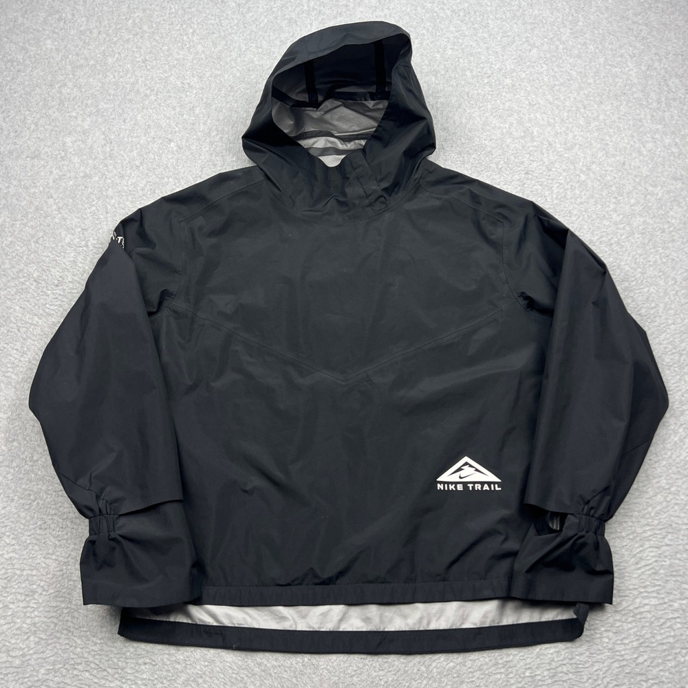 Nike GORE-TEX INFINIUM Trail Running Jacket Womens Medium Black Pullover DM7585